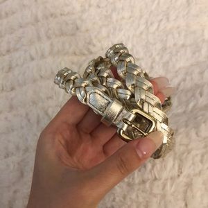Gold braided belt